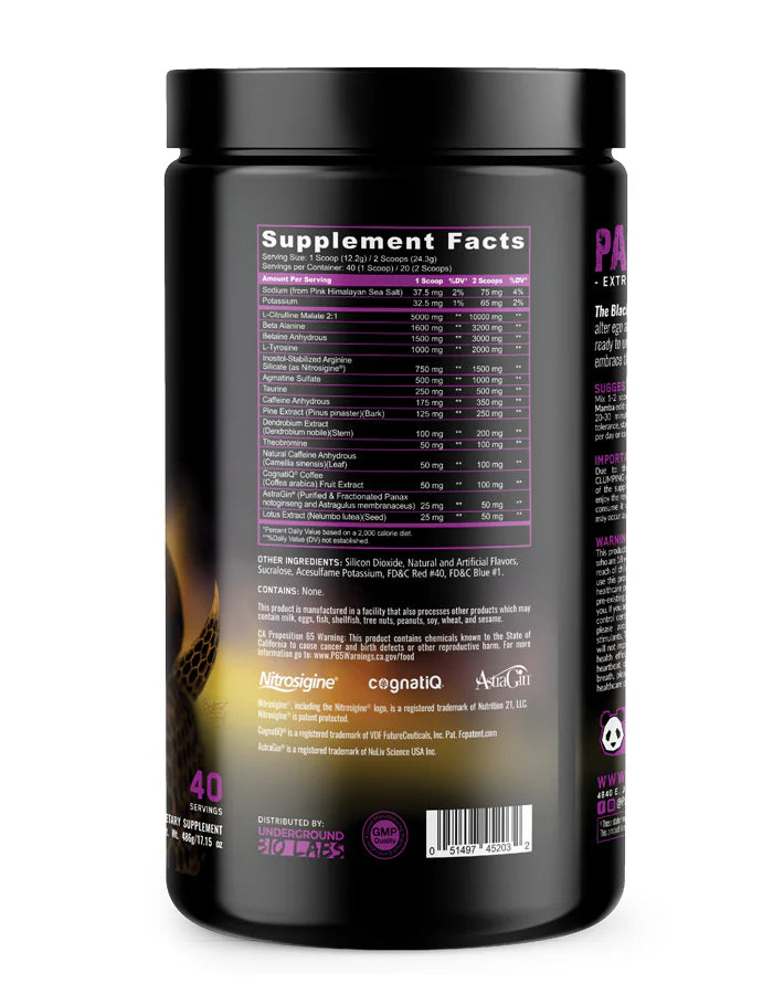 Pandamic Pre-Workout