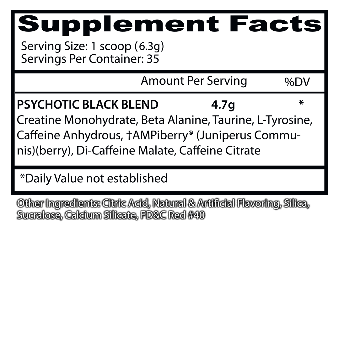 Psychotic Black Pre-Workout