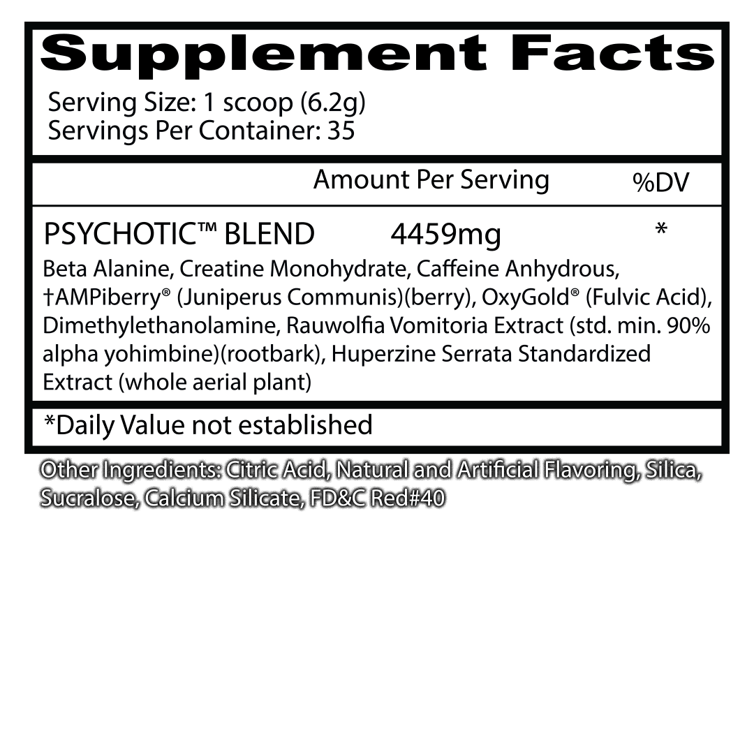 Psychotic Pre-Workout