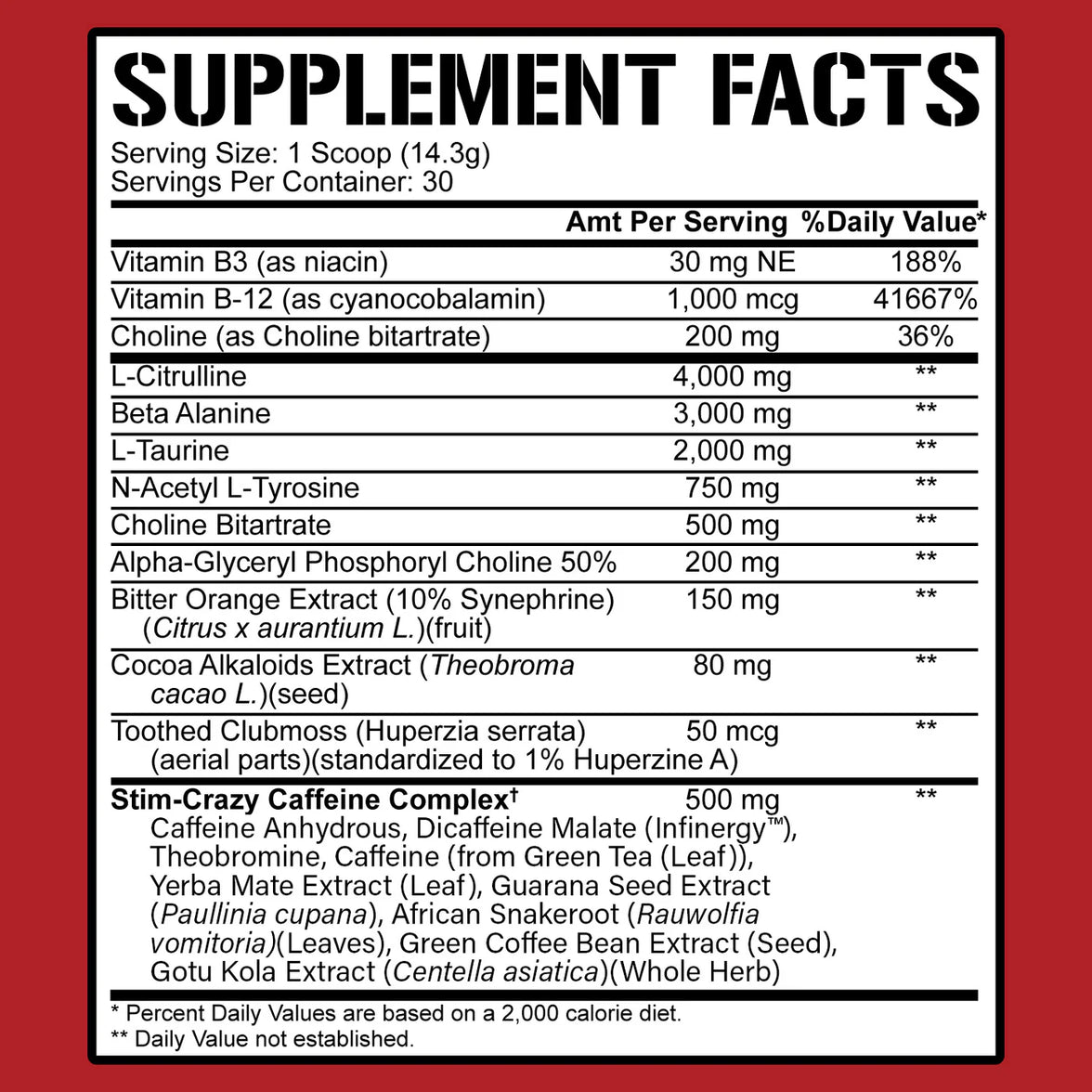 5150 High-Stim Pre-Workout
